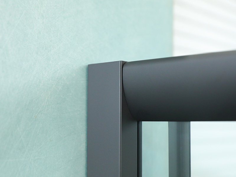 SQ fekete alumínium profil négyzet alakú csúszó zuhanykabin dupla furatú fogantyúval SQ fekete alumínium profil négyzet alakú csúszó zuhanykabin dupla furatú fogantyúval