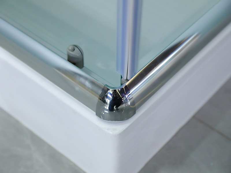 RE króm alumínium keretes edzett üveg négyzet alakú csúszó zuhanykabin tálcával RE króm alumínium keretes edzett üveg négyzet alakú csúszó zuhanykabin tálcával