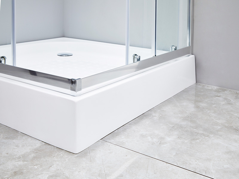 SQ átlátszó edzett üveg fürdőszobai csúszó zuhanykabin, tálcával SQ átlátszó edzett üveg fürdőszobai csúszó zuhanykabin, tálcával