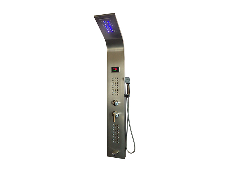 EC-1013 rozsdamentes acél vízesés zuhanypanel LED kijelzővel