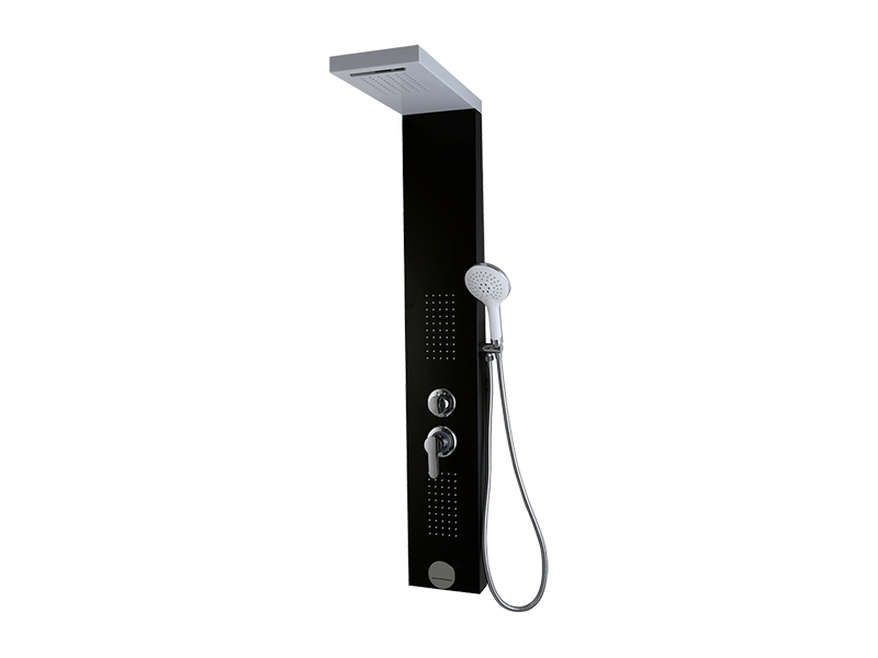 EC-1040 fehér és fekete rozsdamentes acél zuhanypanel